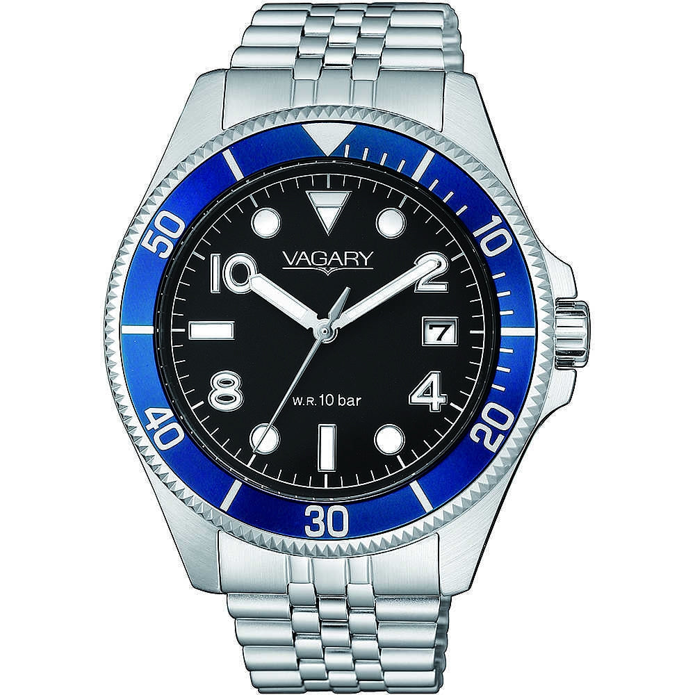 Orologio uomo solo tempo Vagary By Citizen Acqua cinturino jubilee VD5-015-57