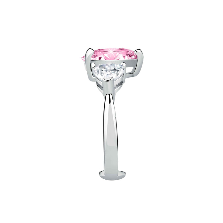 Anello Donna Chiara Ferragni con Zirconi Bianchi e rosa a forma di cuore
