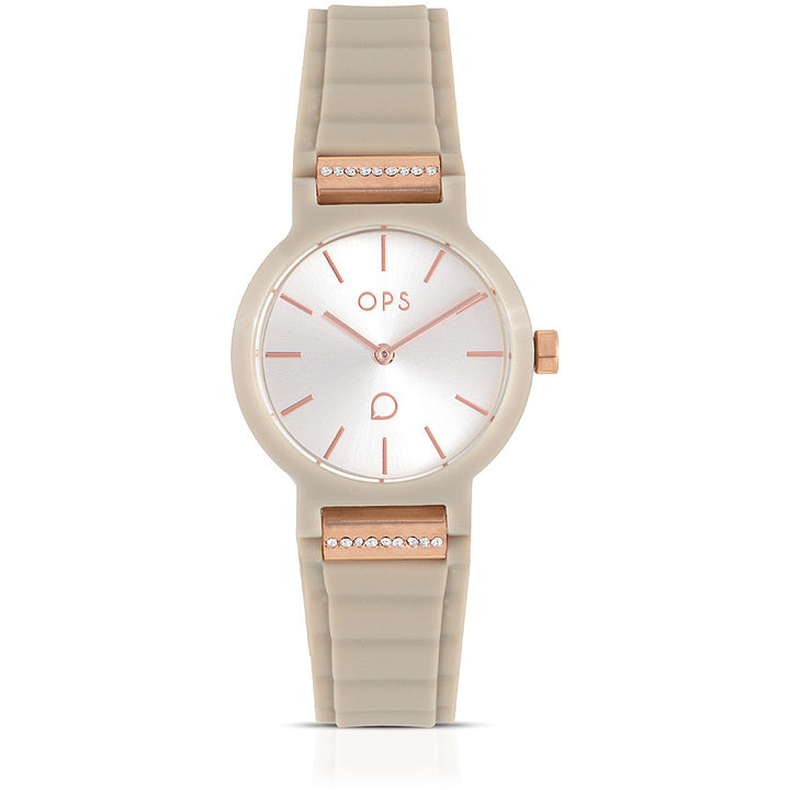 Orologio Donna OPS Quarzo Solo Tempo Gomma Plastica OPSPW-877-2450