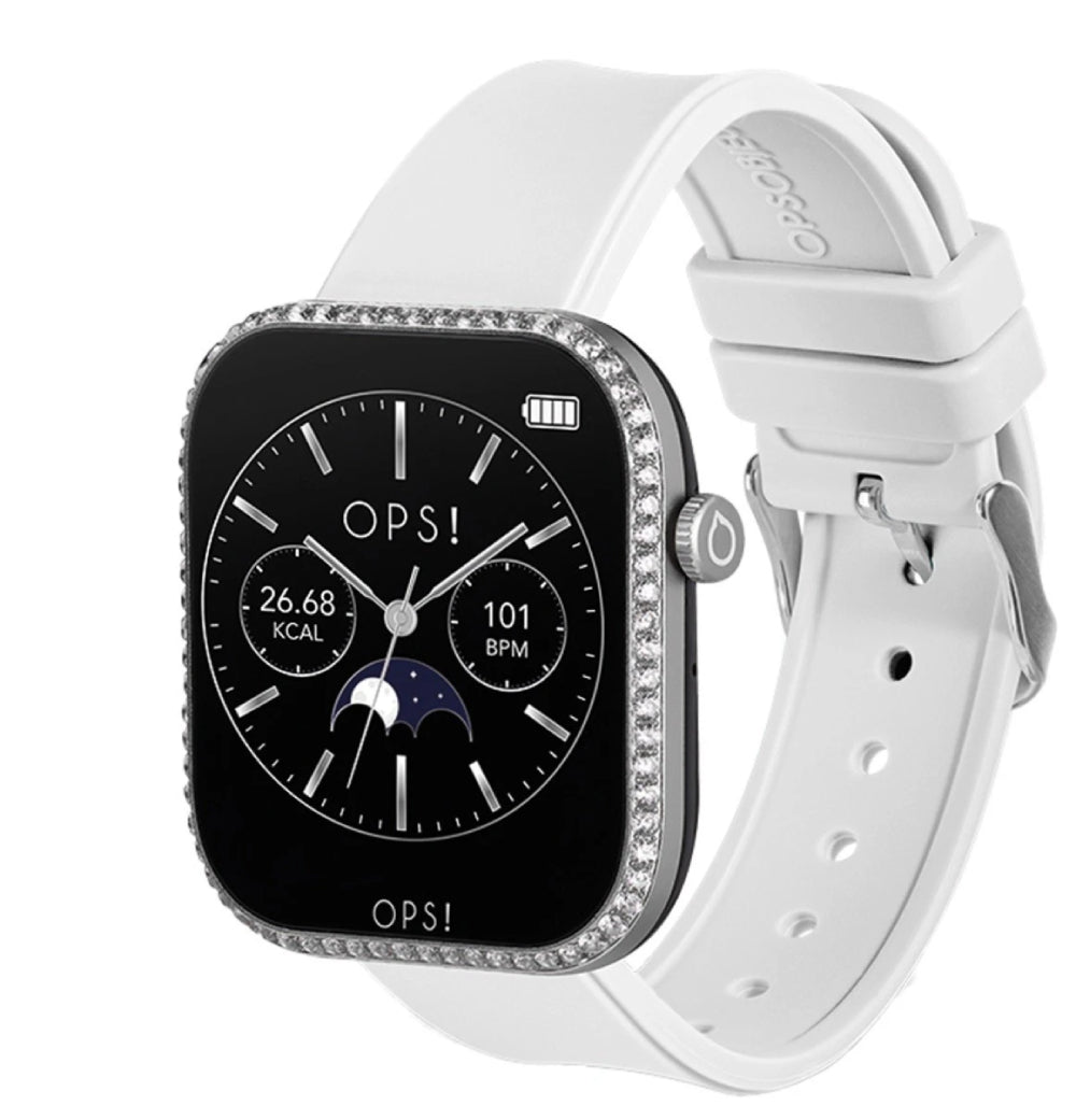 Orologio Donna Ops Smartwatch Call Pro Diamonds Zirconi Bianchi OPSSW-62