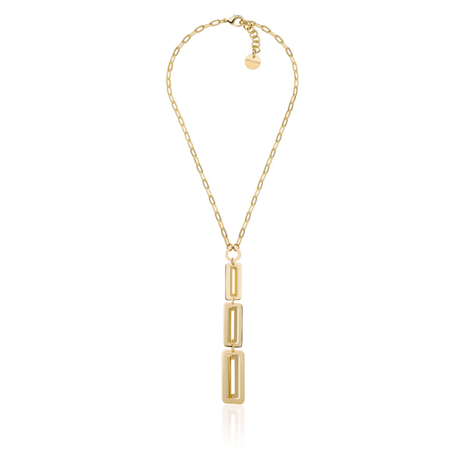 Collana Donna Unoaerre Bronzo Dorato a Y Dinamica 555857