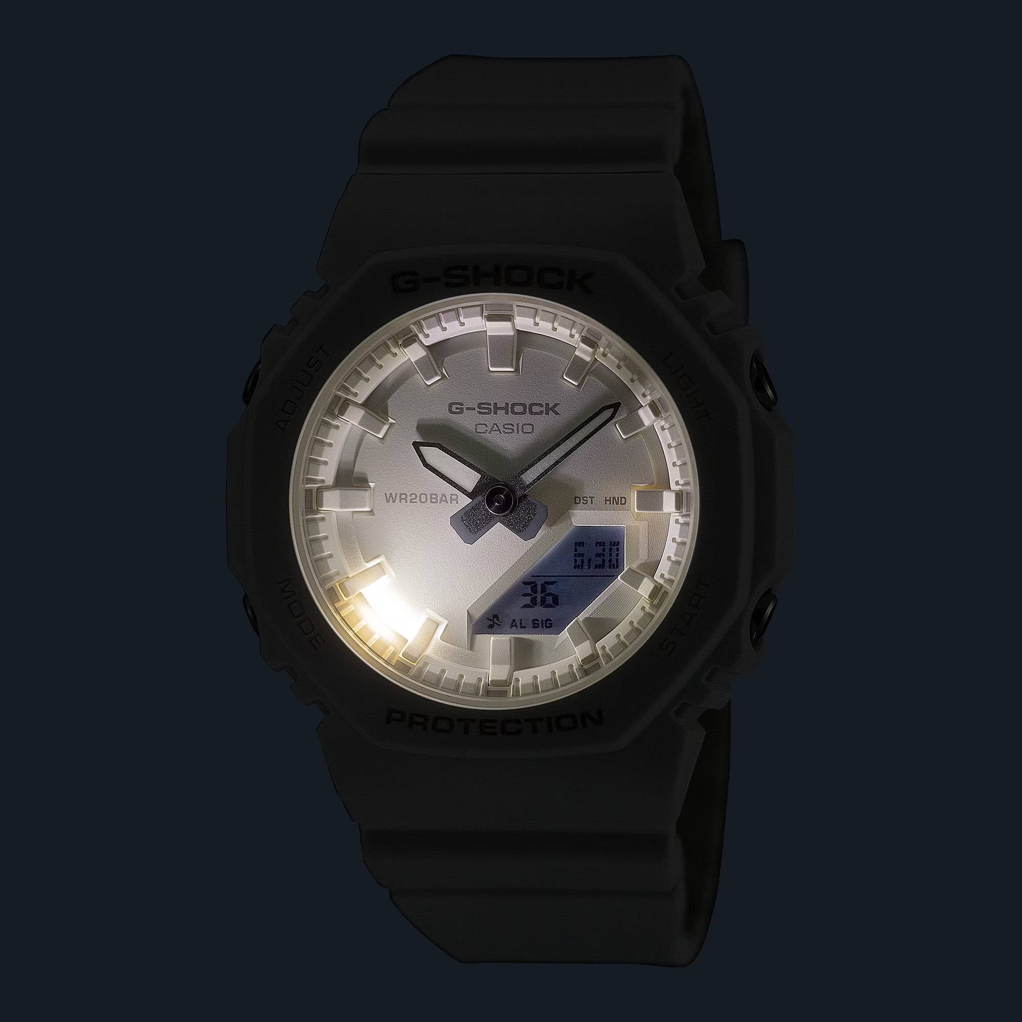 Orologio Unisex Casio G-SHOCK Quarzo Bianco Pastello GA-2100-7A7ER