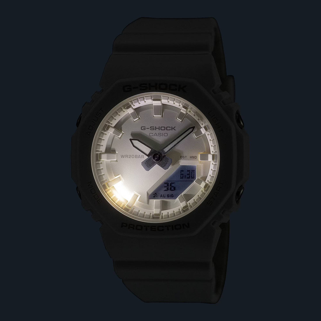 Orologio Unisex Casio G-SHOCK Quarzo Bianco Pastello GA-2100-7A7ER