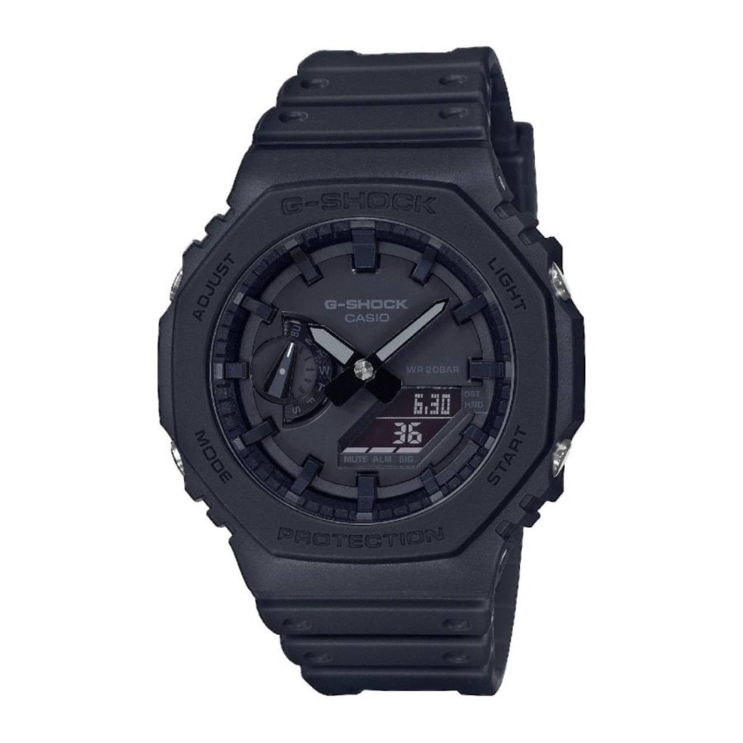 Orologio Uomo Casio G-SHOCK Gomma Quarzo Solo Tempo Nero Data GA-2100-1A1ER