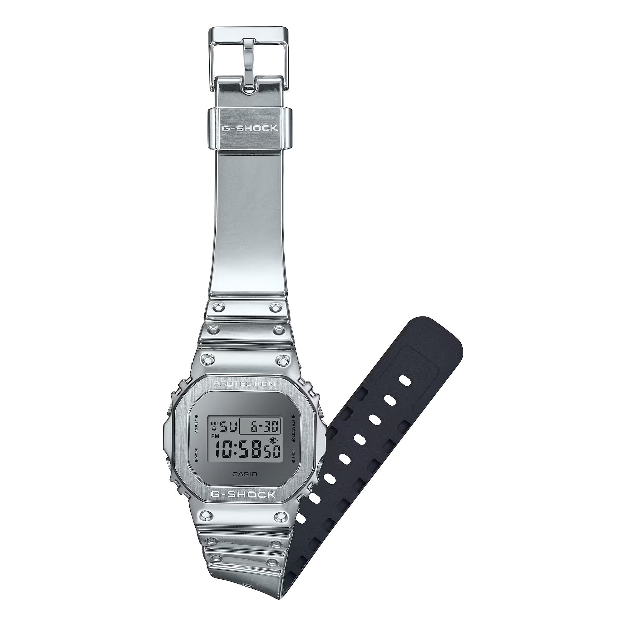 Orologio Uomo Casio G-SHOCK Resina Flex Argentata GM-5600YM-8ER