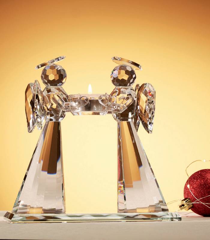 Candeliere Ottaviani Cristallo Lucido Angeli Trasparente 800428