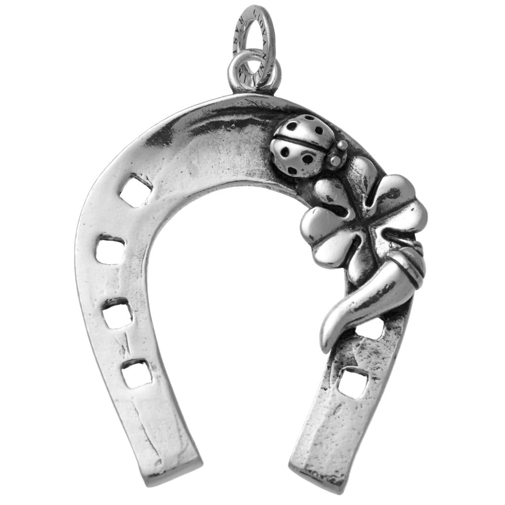 Charm Donna Giovanni Raspini Argento 925 Ferro Di Cavallo Fortuna Fatto A Mano 11072