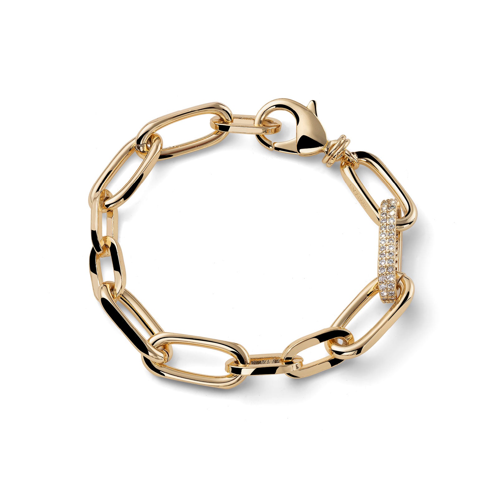 Bracciale Donna Unoaere Bronzo Dorato e zirconi 581493