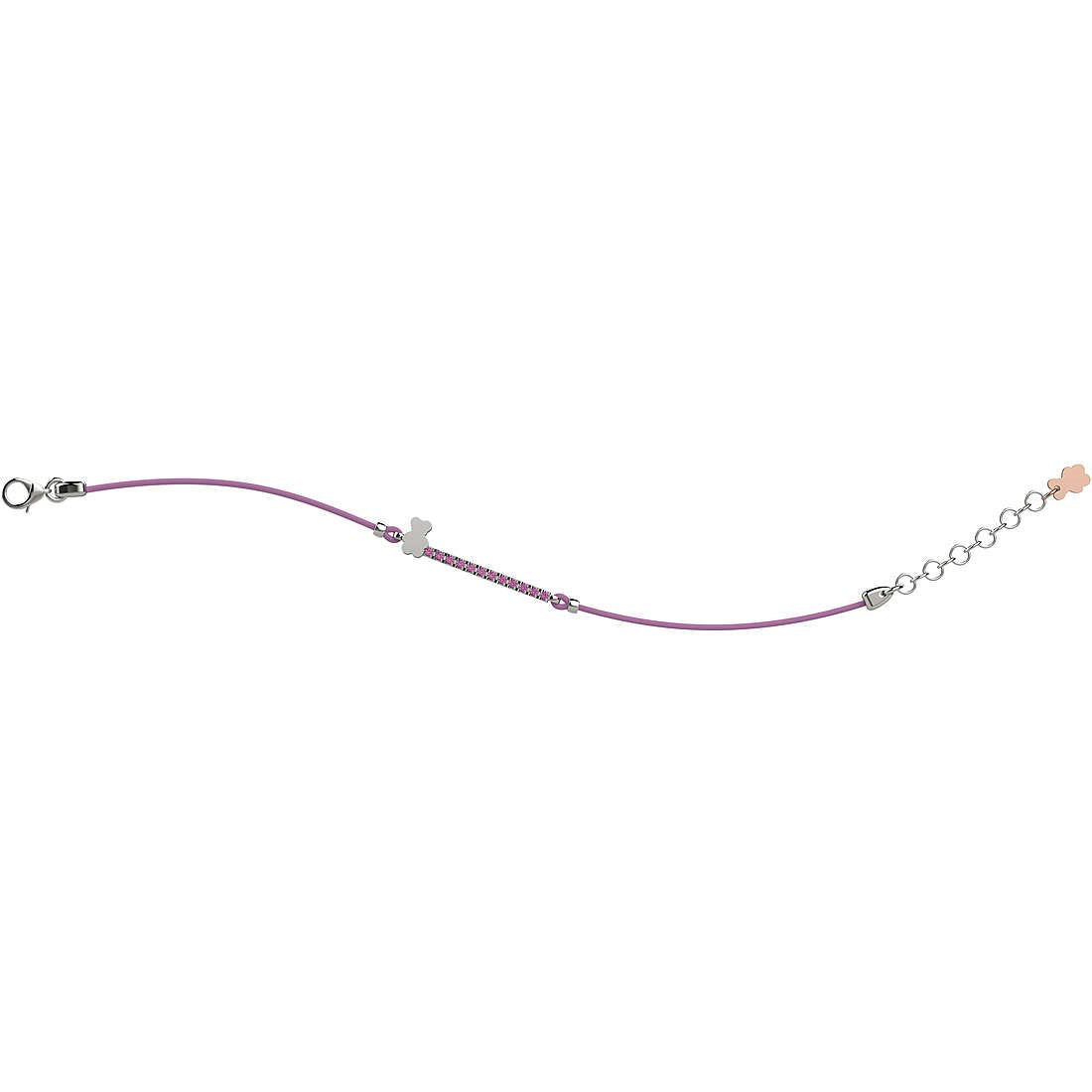 Bracciale Tennis Bambina Nanàn Argento 925  con targhetta centrale zirconata NAN0184