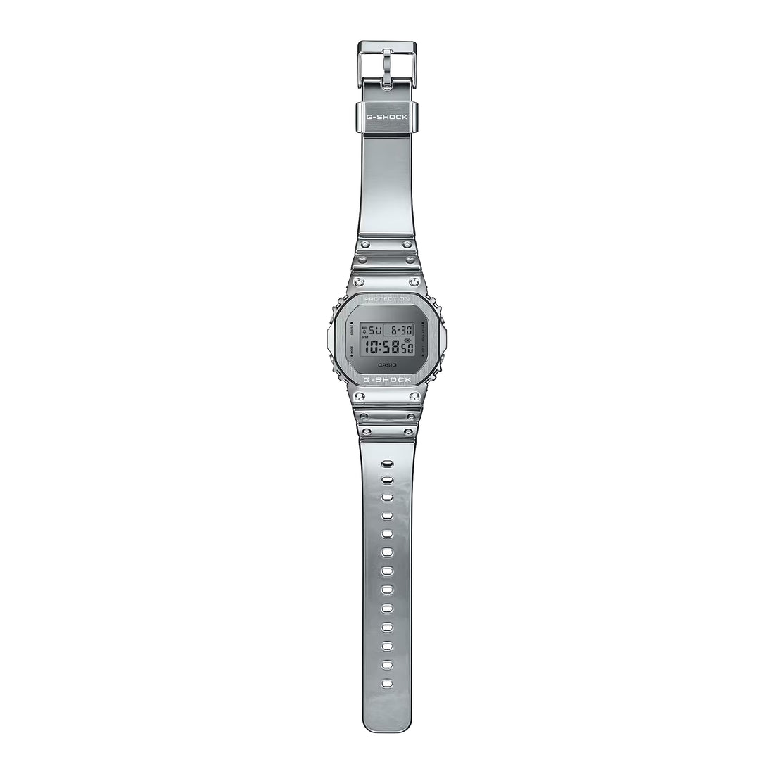 Orologio Uomo Casio G-SHOCK Resina Flex Argentata GM-5600YM-8ER