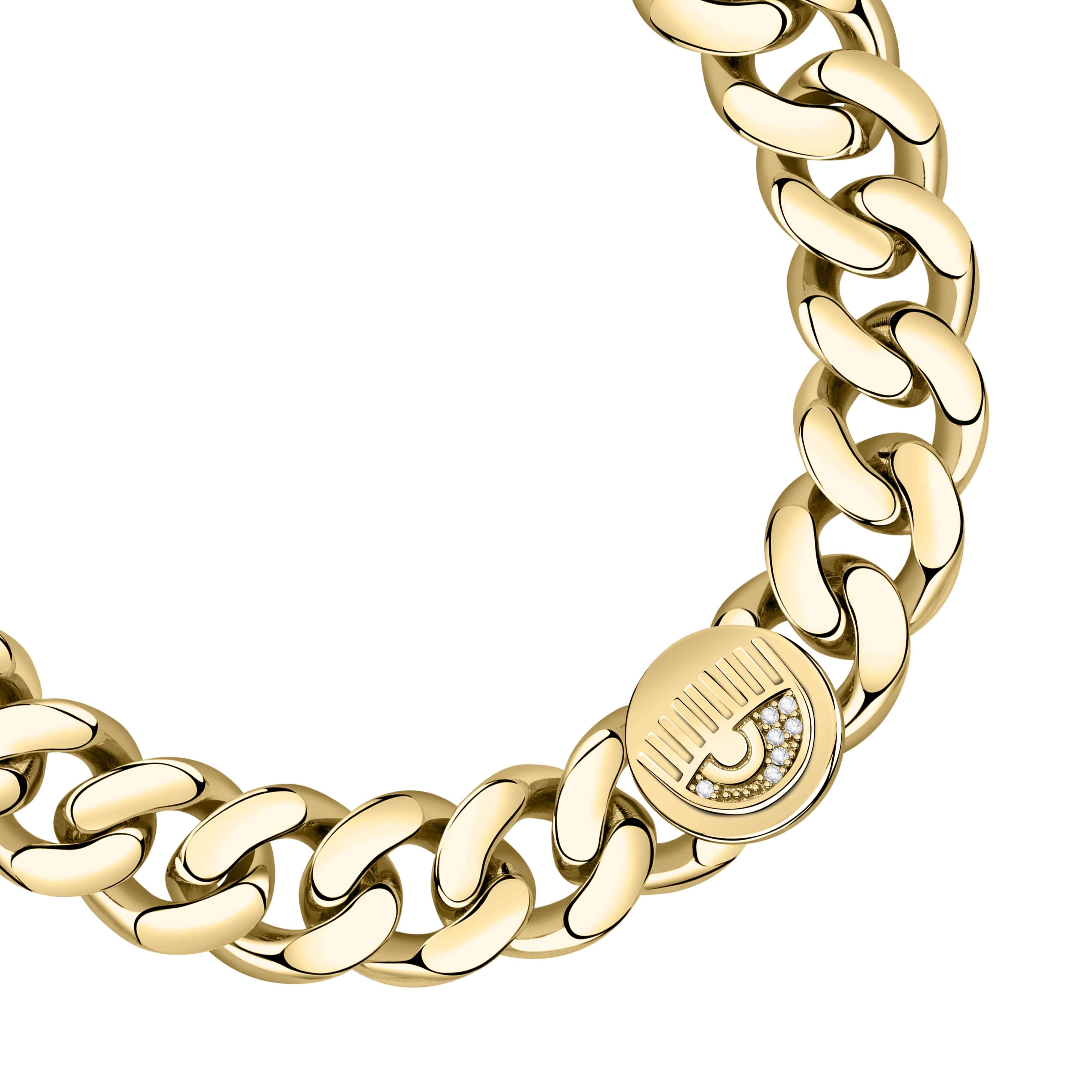 Bracciale Donna Chiara Ferragni Groumette Dorato Logo