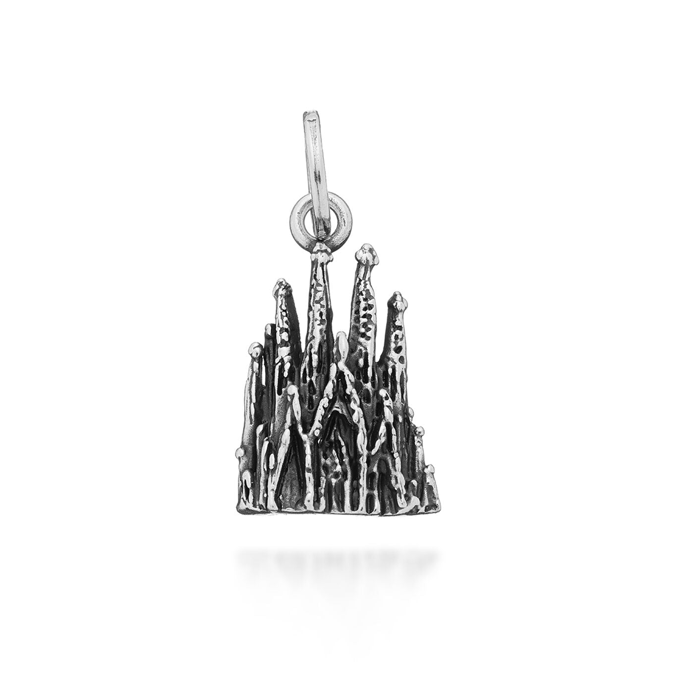 Charm Unisex Giovanni Raspini Argento 925 Sagrada Familia Realizzato A Mano 09328