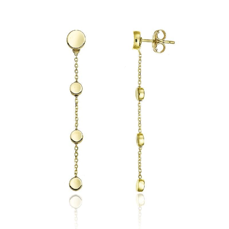 Orecchini Donna Chimento Oro Giallo 18 KT Dischi Lucidi 1O10280ZZ1000