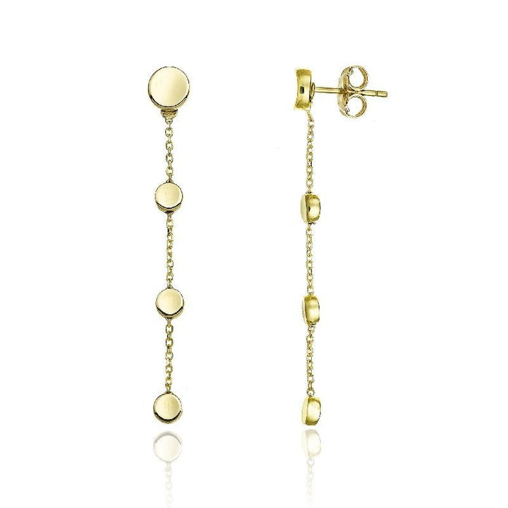 Orecchini Donna Chimento Oro Giallo 18 KT Dischi Lucidi 1O10280ZZ1000