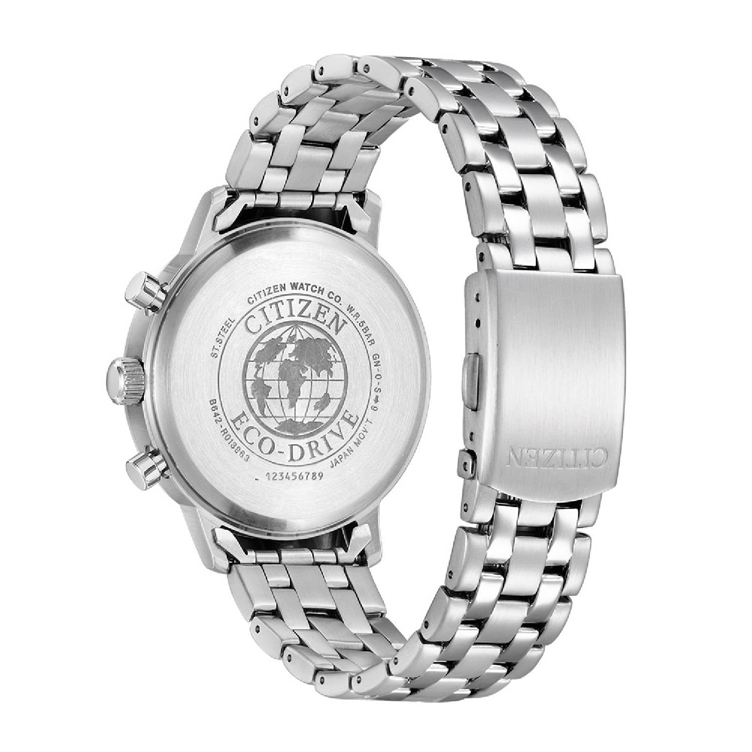 Orologio Uomo Acciaio CItizen Classic Nero Cronografo 40mm quarzo eco drive
