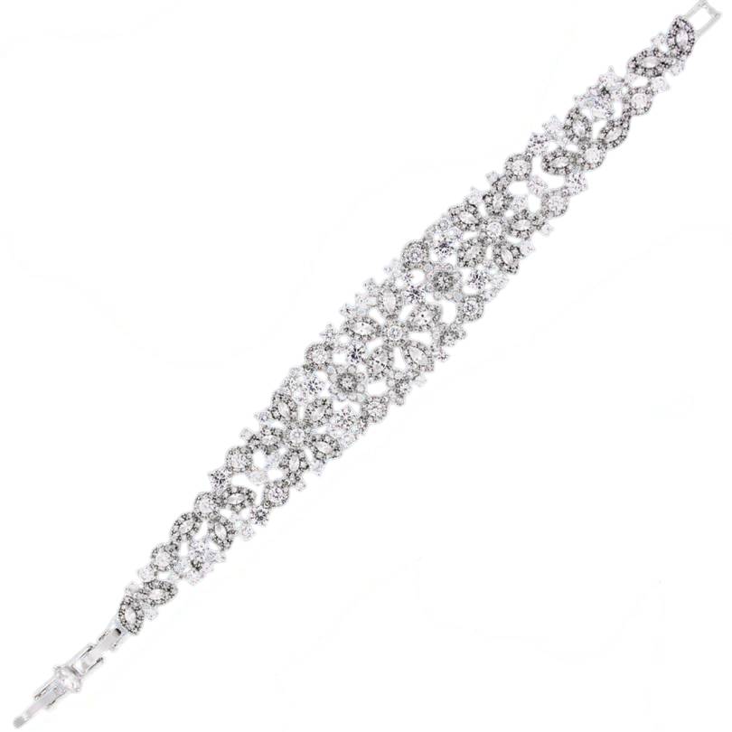Bracciale Donna Magnolia Bronzo Zirconi Bianchi BC1029B