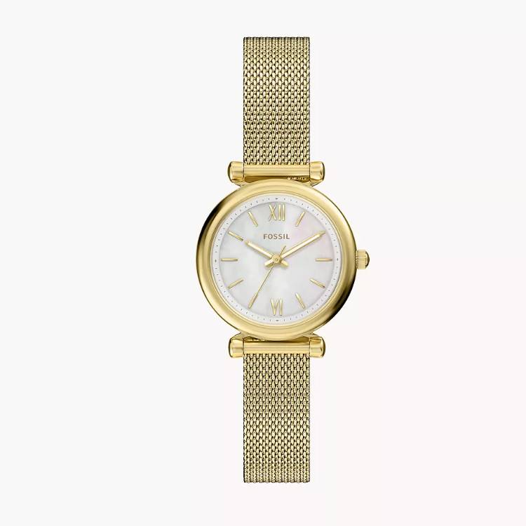 Orologio Donna Folssi Acciaio Carlie Tre Sfere Quarzo Solo Tempo Madreperla ES5462