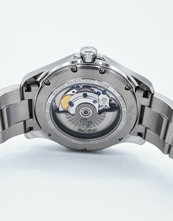 Orologio Uomo Paul Picot Elegant Automatico Verde Acciaio 9253