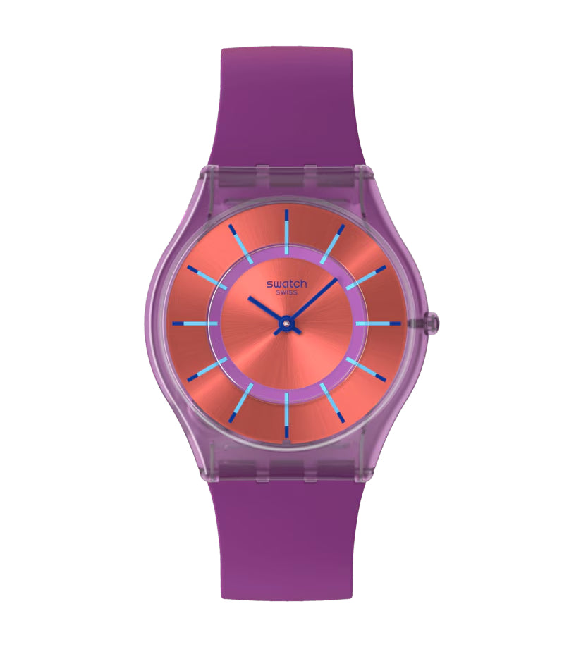 Orologio Unisex Swatch SWEET STRAWBERRY DREAM Viola Skin SS08V108