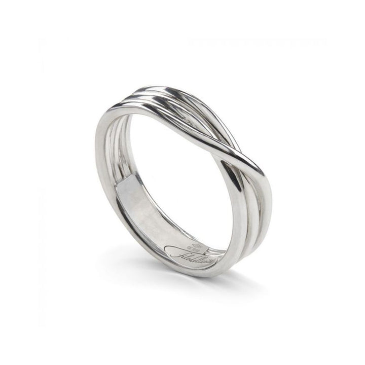 Anello 3 Fili  in Argento 925 Donna Filo della Vita ROK mis 13