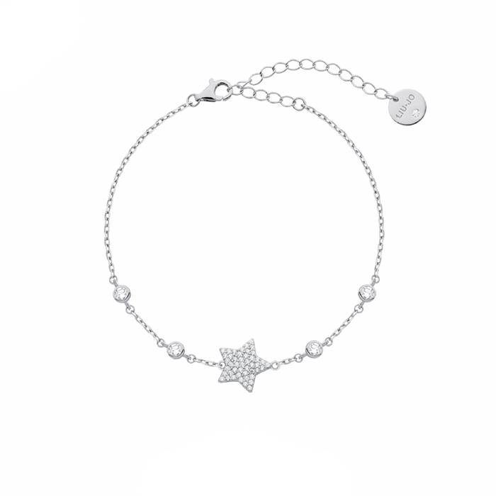 Bracciale Donna Liu Jo Argento 925 Stella Zirconi Bianchi ALJ251