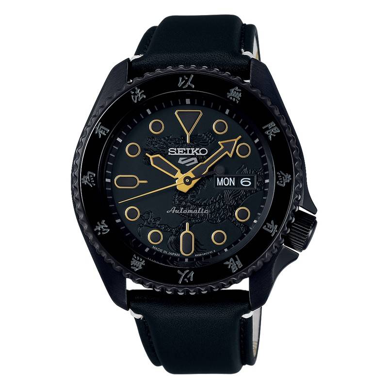 Orologio Uomo Seiko 5 Bruce Lee Automatico Edizione Limitata Nero Giallo SRPK39K1