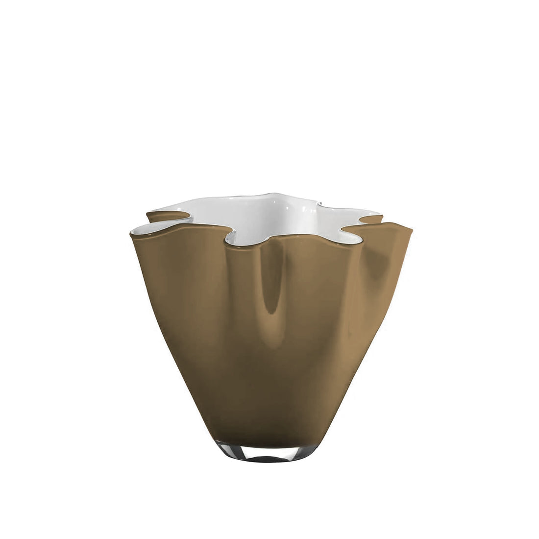 Vaso Cristallo Onlylux Wave Opale Fumè Altezza 13 cm OL01681