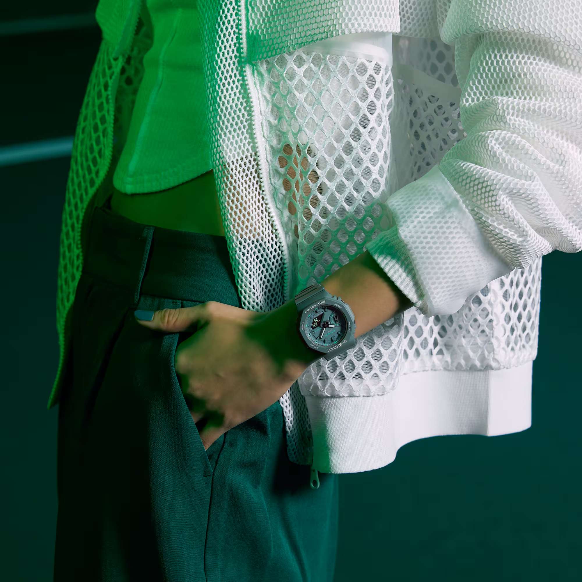 Orologio Uomo Ragazzo Casio G-SHOCK Quarzo Verde Pastello GMA-S2100GA-3AER