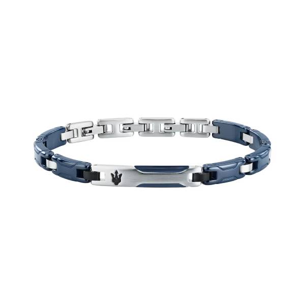 Bracciale Uomo Maserati Acciaio Ceramica Blu JM426ATZ94