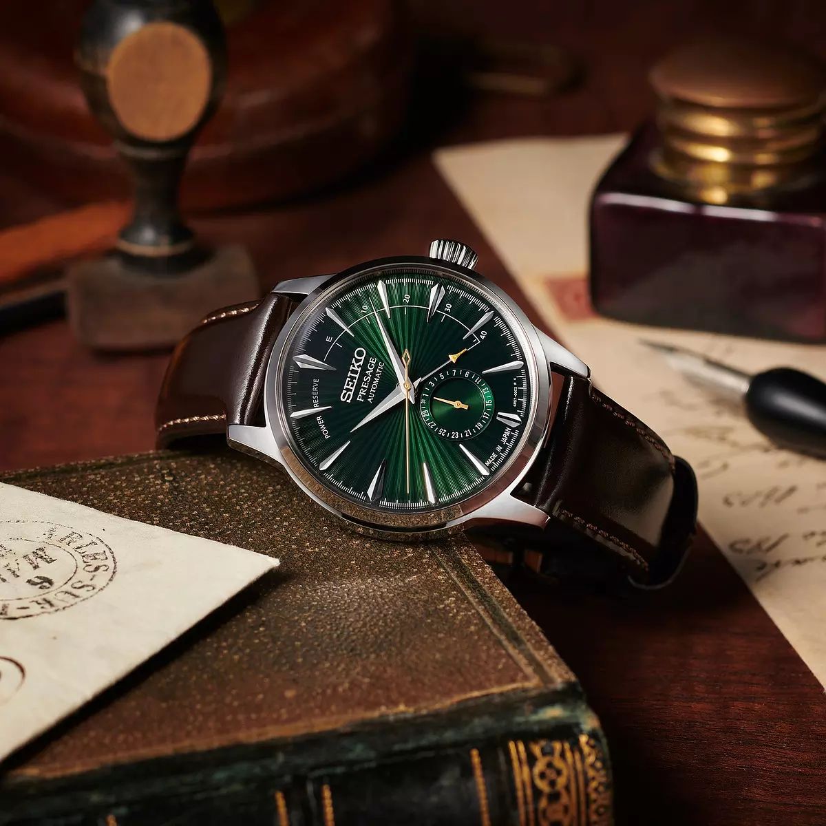 Orologio Uomo Seiko Presage Cocktail Mockingbird Automatico Power Reserve SSA459J1