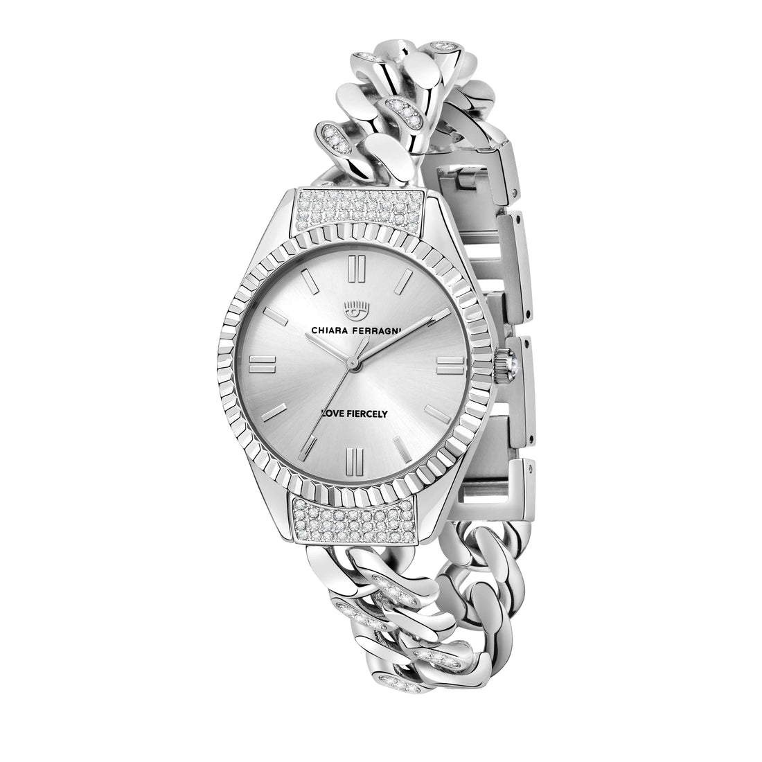 Orologio Donna Chiara Ferragni Quarzo Solo Tempo Acciaio Zirconi