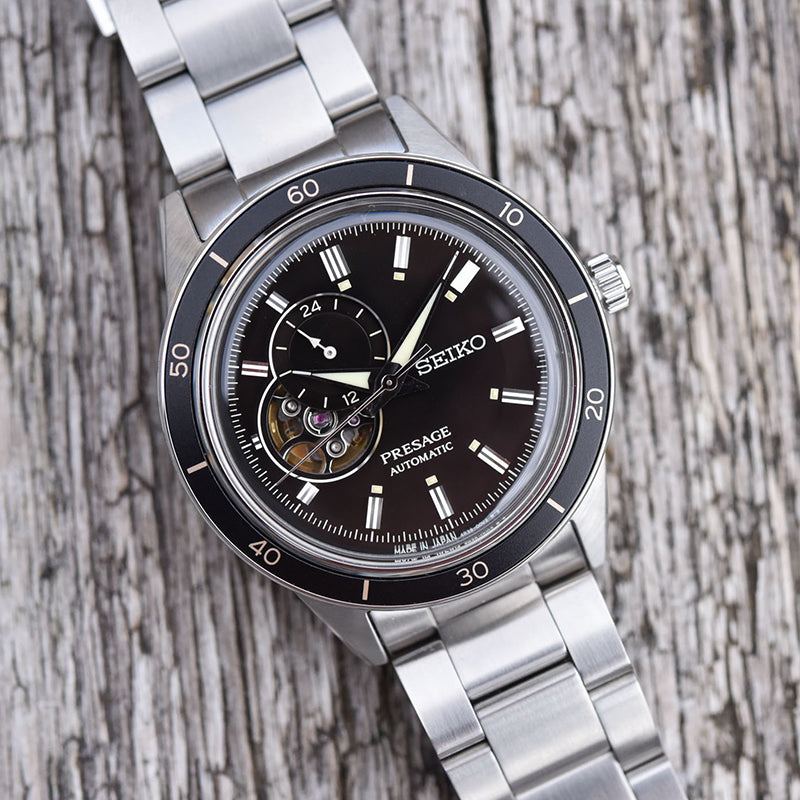 Orologio Uomo Seiko Acciaio Automatico Presage Style 60'S Scheletrato SSA425J1