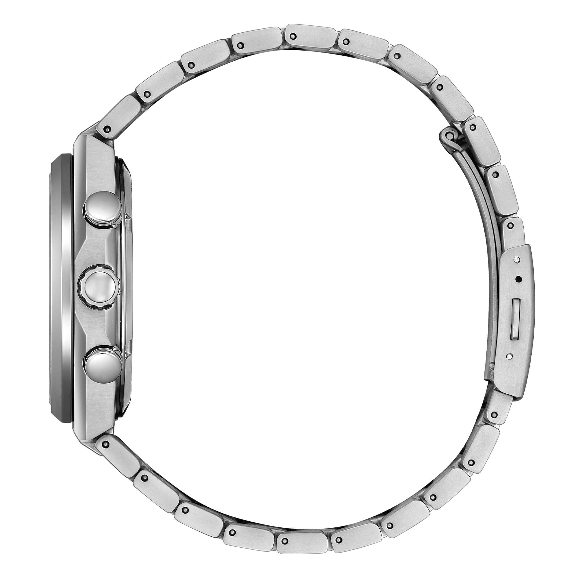 Orologio Uomo Citizen Eco-Drive Super Titanio Crono Bianco Panda CA4610-85A