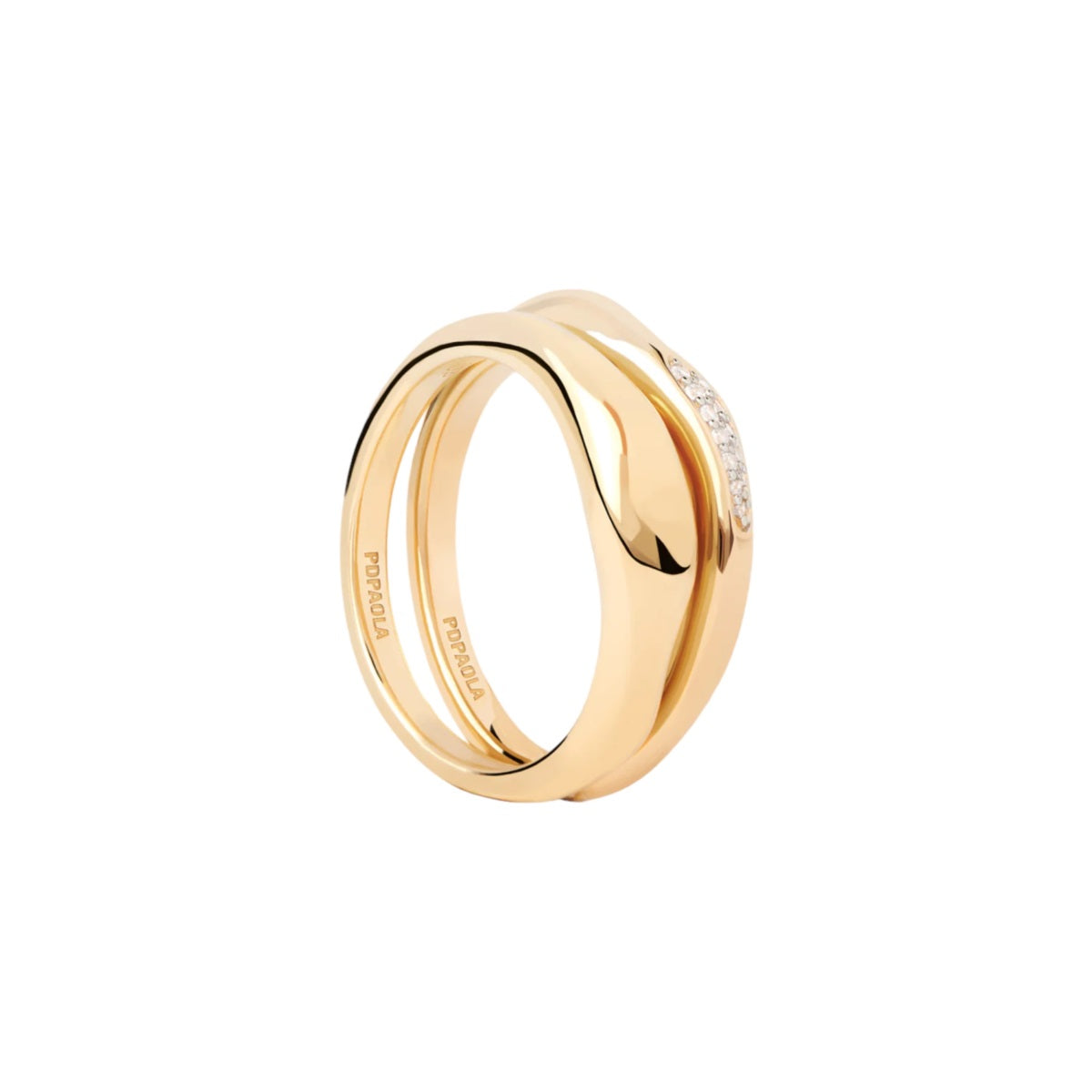 Anello Donna PDPaola Argento 925 Dorato  AN01-C21-14