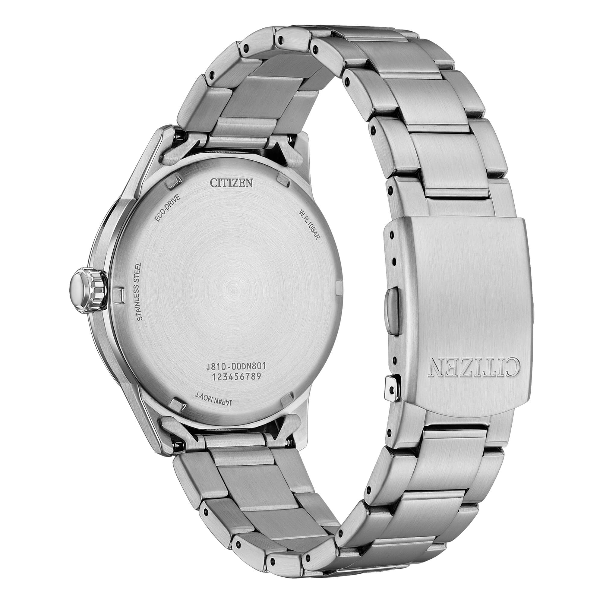 Orologio Uomo Citizen Grigio Eco-Drive Acciaio Data AW1870-59H