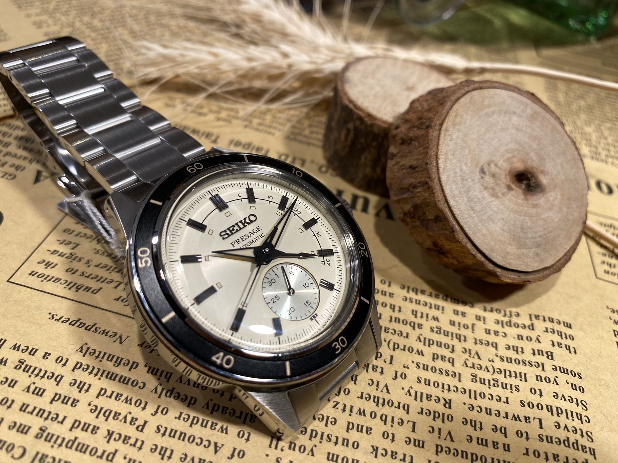 Orologio Uomo Seiko Presage Style 60' Automatico Power Reserve Data Acciaio SSA447J1
