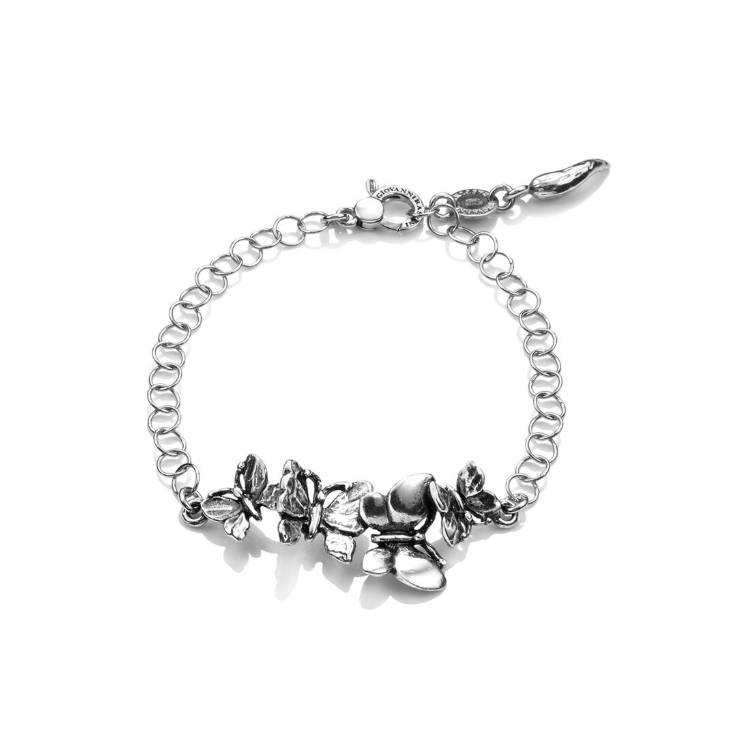 Bracciale Donna Giovanni Raspini Argento 925 Swing Farfalle 09547
