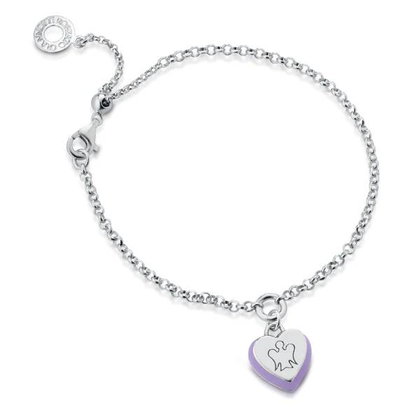 Bracciale Donna Roberto Giannotti Argento 925 Cuore Smalto Iris GIA409
