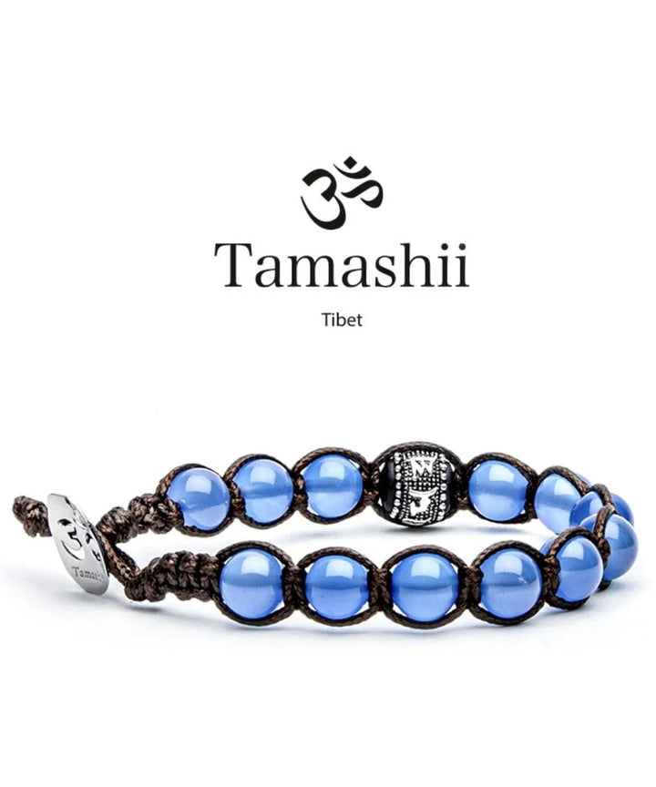 Bracciale Unisex Tamashii PietraTamashii ruota della preghiera agata blu BHS1100-18