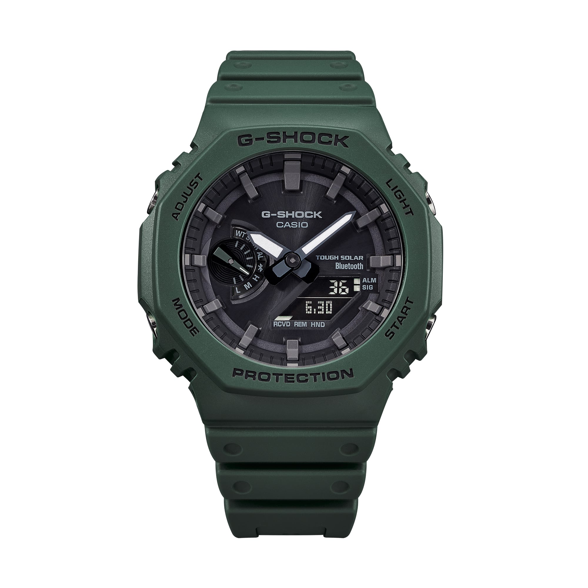 Orologio Uomo G-shock Casio Gomma Verde Carica Solare GA-B2100-3AER