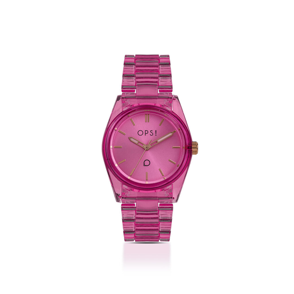 Orologio Donna Ops Quarzo Plastica Magenta OPSPW-1115-2450