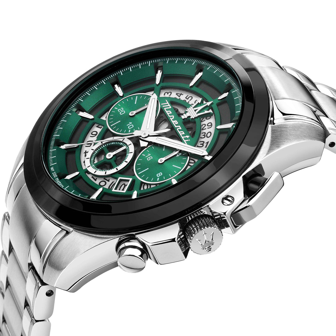 Orologio Uomo Maserati Quarzo Cronografo Acciaio verde R8873612060