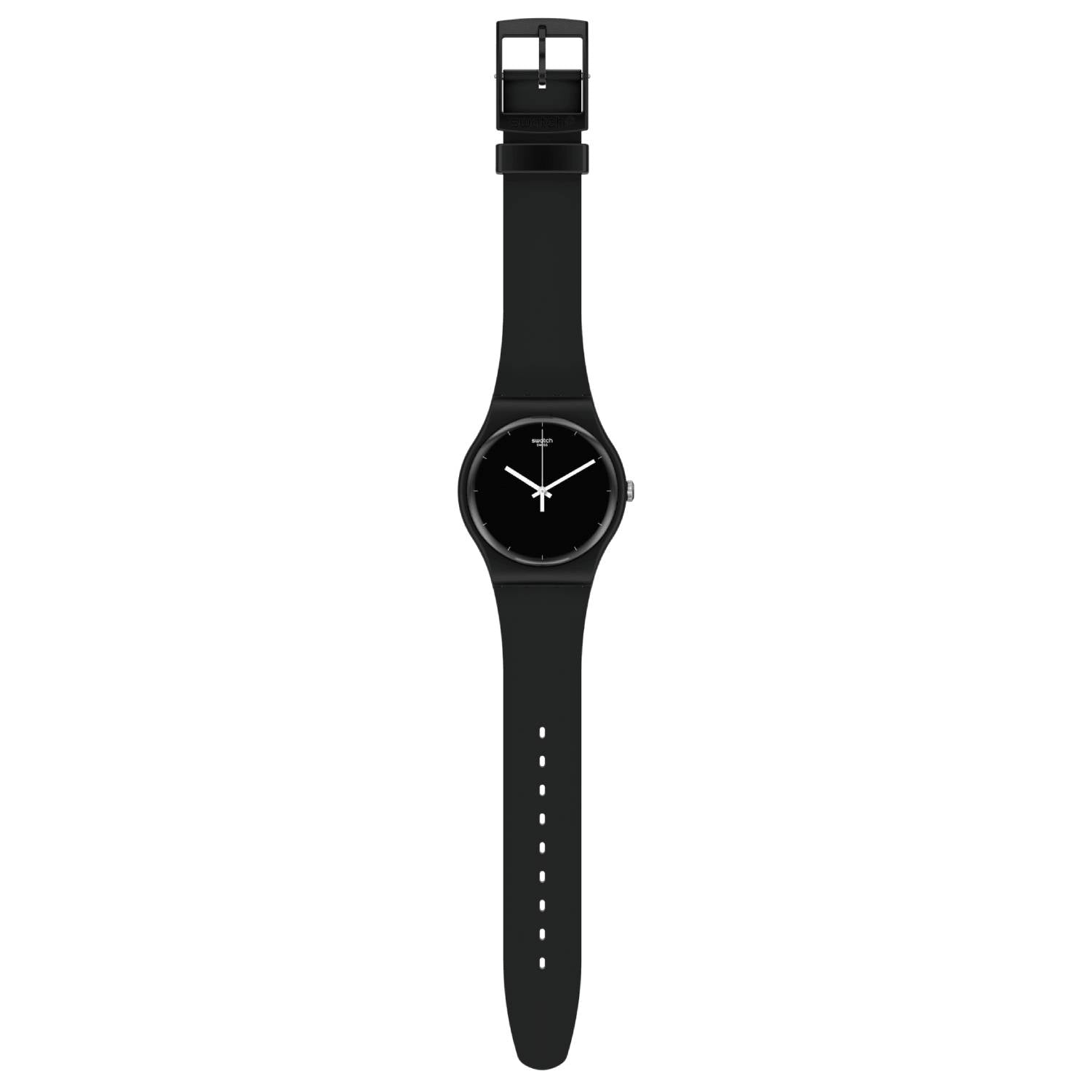 Orologio Uomo Swatch New Gent Quarzo Solo Tempo Bioceramic Nero SO32B106