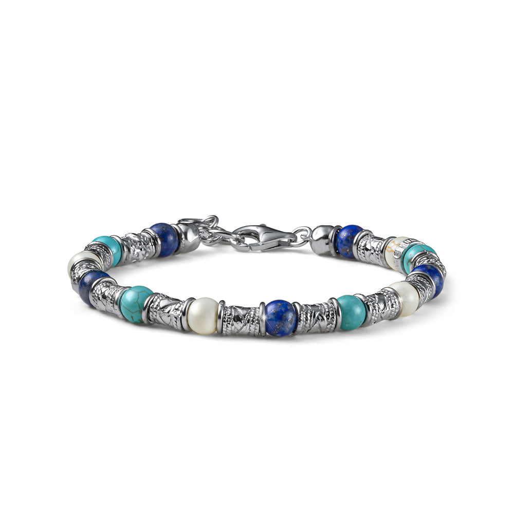 Bracciale Uomo Maria Cristina Sterling Argento 925 Pietra Blu Turchese G4555