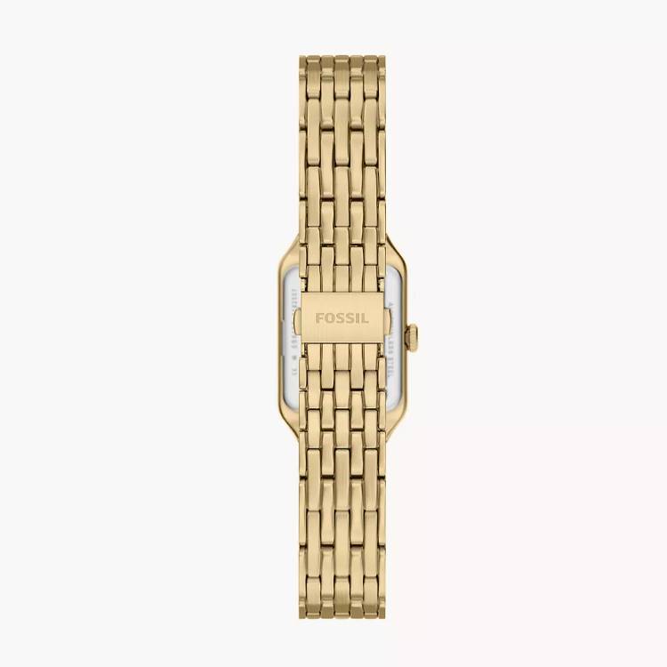 Orologio Donna Fossil Scarlette Acciaio Dorato Solo Tempo Bianco ES5467