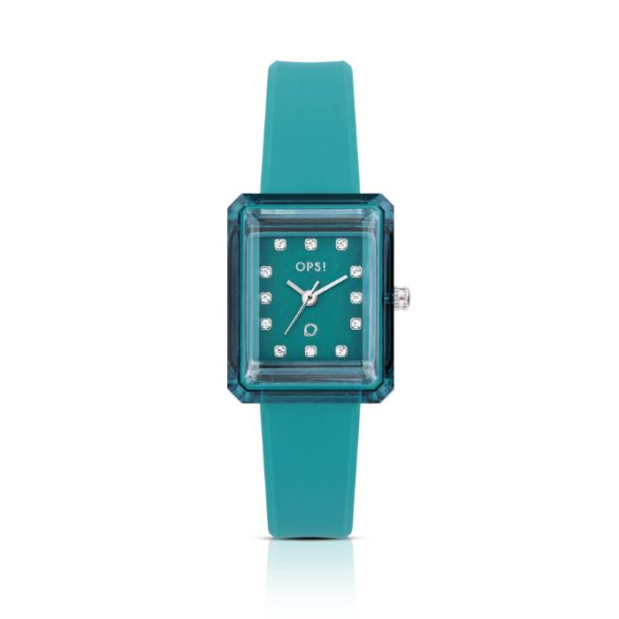 Orologio Donna Ops Rare Gomma Verde Turchese OPSPW-1189