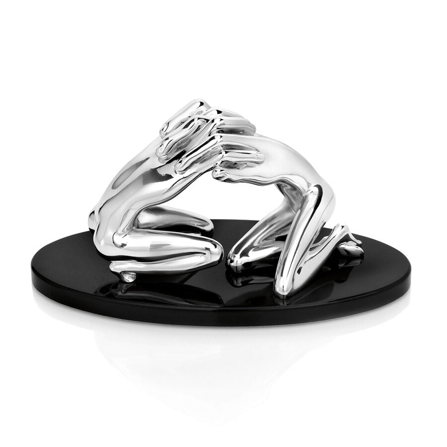Scultura Da Tavolo Ottaviani Abbraccio In Resina e base in legno Home Collection 23399