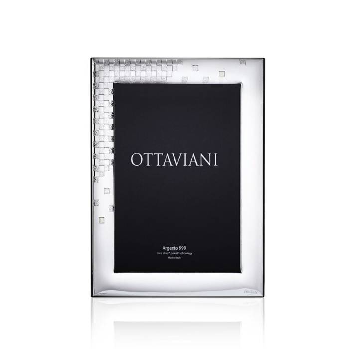 Cornice Ottaviani  Argento Scacchi 13X18 1007A