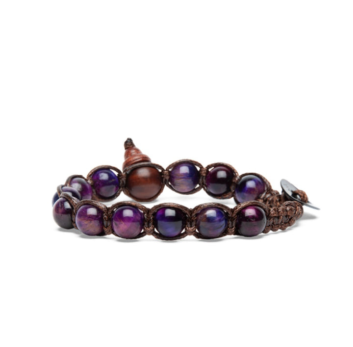 Bracciale Uomo Tamashii Tibetano Biglie Viola  BHS900-331