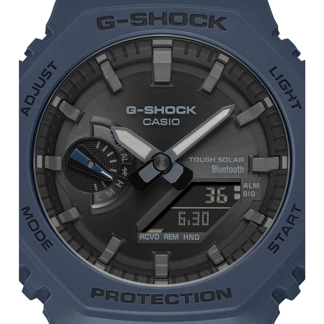Orologio Uomo G-shock Casio Gomma Blu Carica Solare GA-B2100-2AER
